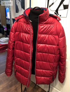 Куртка пуховик ярко Красная 58/60 Франция
