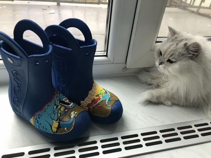Резиновые сапоги crocs 11 размер