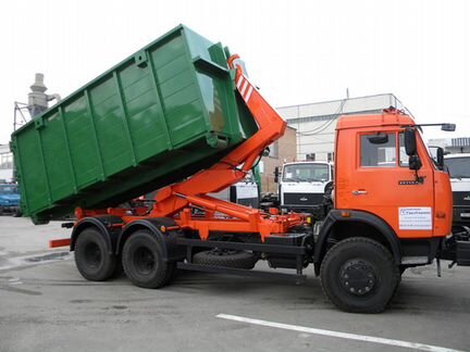 Вывоз мусора и снега мультилифтами 20-36 кубов