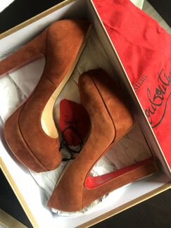 Christian Louboutin Bibi 37 оригинал туфли замшевы