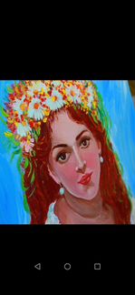 Картина Маслом Русская девушка