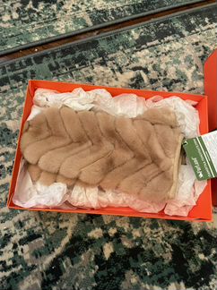 Варежки меховые женские