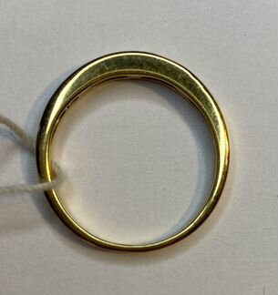 Золотое кольцо 750 Дорожка с бриллиантами 0,36 кт