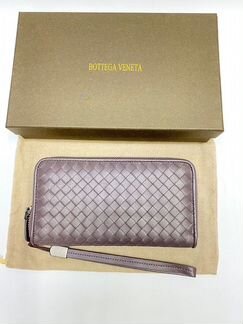 Кошелек Bottega Veneta Zip Around кожаный
