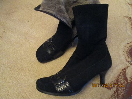 Продам натуральные зимние полусапожки 37