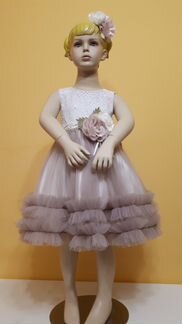 Брендовое платье на девочку 4-5 лет + ободочек