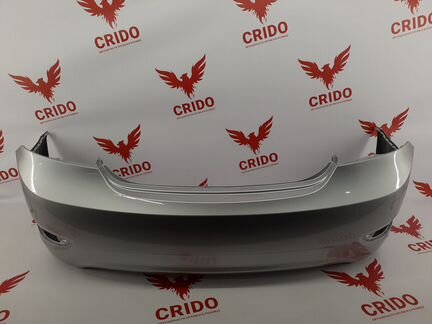 Бампер задний Хендай Солярис 11- серебристый RHM