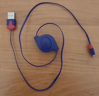 Кабель USB-microusb, самосворачивающийся