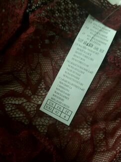 Новый вишнёвый кружевной комплект 85D