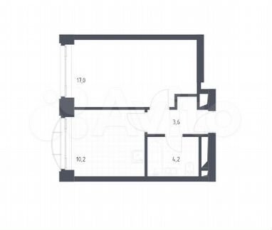 1-к квартира, 35 м², 3/24 эт.