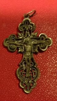 Крестик оловянный