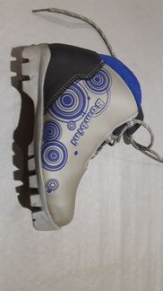 Лыжи рост 130 +Лыжные ботинки 32 р