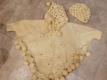 Пончо для малышки