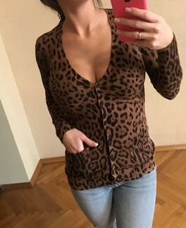 Кардиган женский Dolce gabbana оригинал леопард