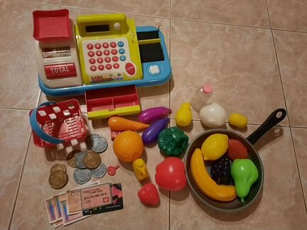 Детская касса с продуктовым набором