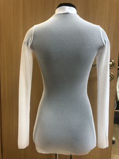 Новое сетчатое платье белое и салатовое XS-S