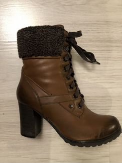 Ботильоны зимние на натуральном меху