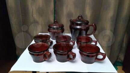 Сервиз чайный советский глиняный