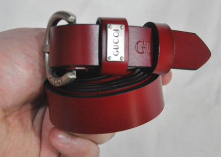 Женский ремень / Gucci / новый / красн / тонкий