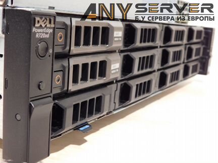 Сервер Dell R720xd 2x E5-2650v2 96Gb H710 12x3.5