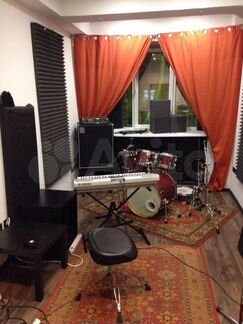 Помещение звукозаписи, репа, учебная студия, 43 м²