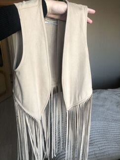 Жилетка женская с бахромой