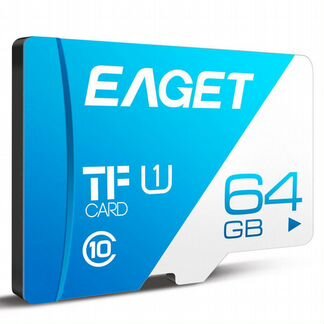 Карта памяти Eaget T1 MicroSD UHS-I 64GB новая