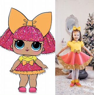 Детский новогодний костюм единорог, конфета, пчела