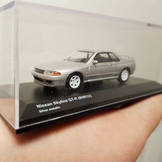 Nissan Skyline GT-R BNR32 Kyosho 1:64резина