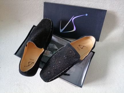 Слипоны мокасины натур. кожа замша VS - 42 р новые