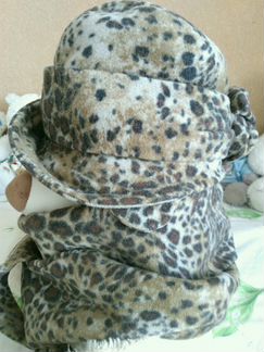 Шляпа и шарф шерсть