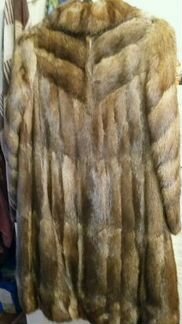 Шуба из кусочков норки