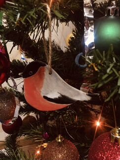 Елочные игрушки из керамики