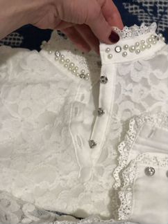 Блузка белая для девочек