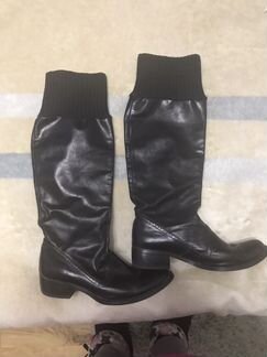 Сапоги кожаные