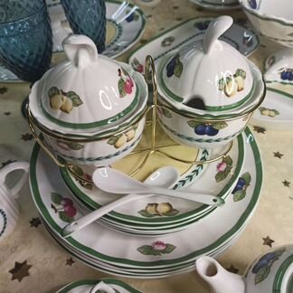 Набор из 2 сахарниц фрукты в стиле villeroy