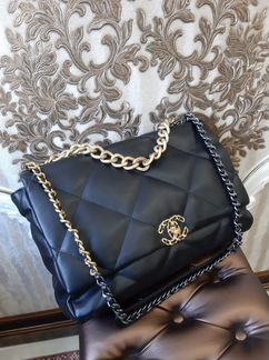 Новая стеганая женская сумка через плечо черная