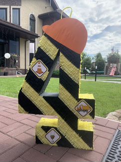 Цифра 4 бумажная