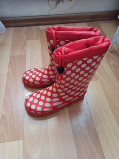 Резиновые сапоги утепленные 34