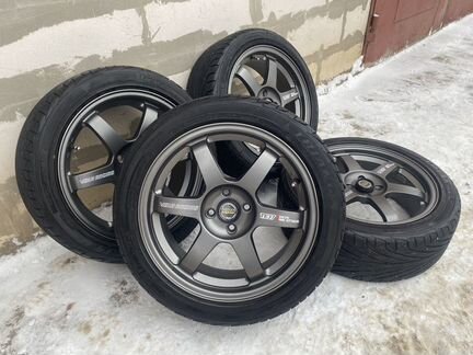 Новые Диски Volk Racing TE37 и новые шины Ultra Sp