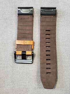 Оригинальный кожаный ремешок garmin QuickFit 22 26