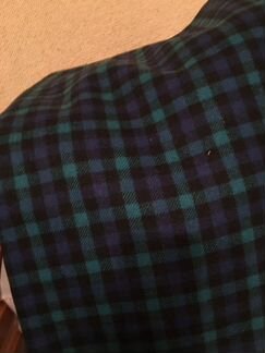 Шерстяная ткань в клетку