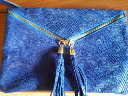 Новая кожаная сумка, новый кожаный клатч Roberto m