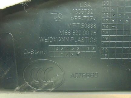 Обшивка/накладка стойки Mercedes W166 ML/GLE