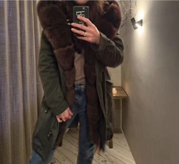 Парка с мехом песца