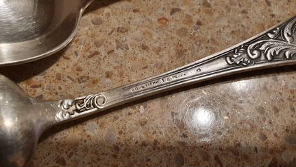 Ложки посеребренные столовые мельхиоров Кольчугин