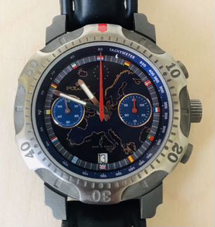 Часы Полет Poljot хронограф титан 3133