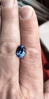 Танзанит 6,75 кар с сертификатом