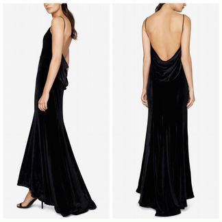 Fame Partners платье бархатное макси вечернее