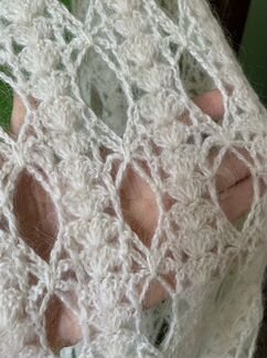 Ажурная шаль(палантин) свадебная